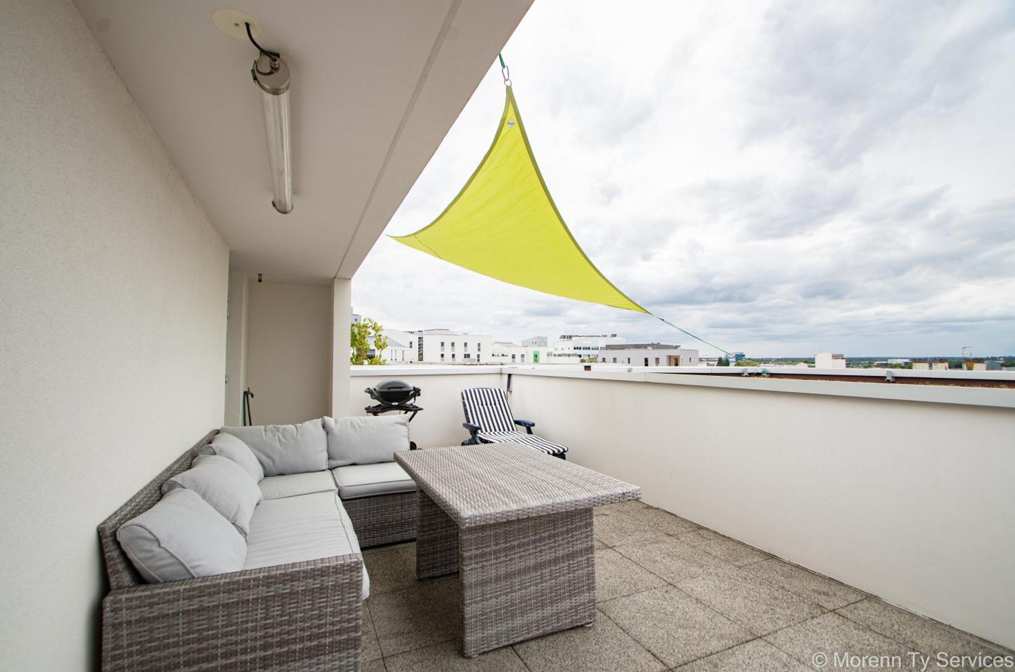 Triplex Terrasse Proche Metro - Ty Ar Mabilay Apartment Rennes Luaran gambar