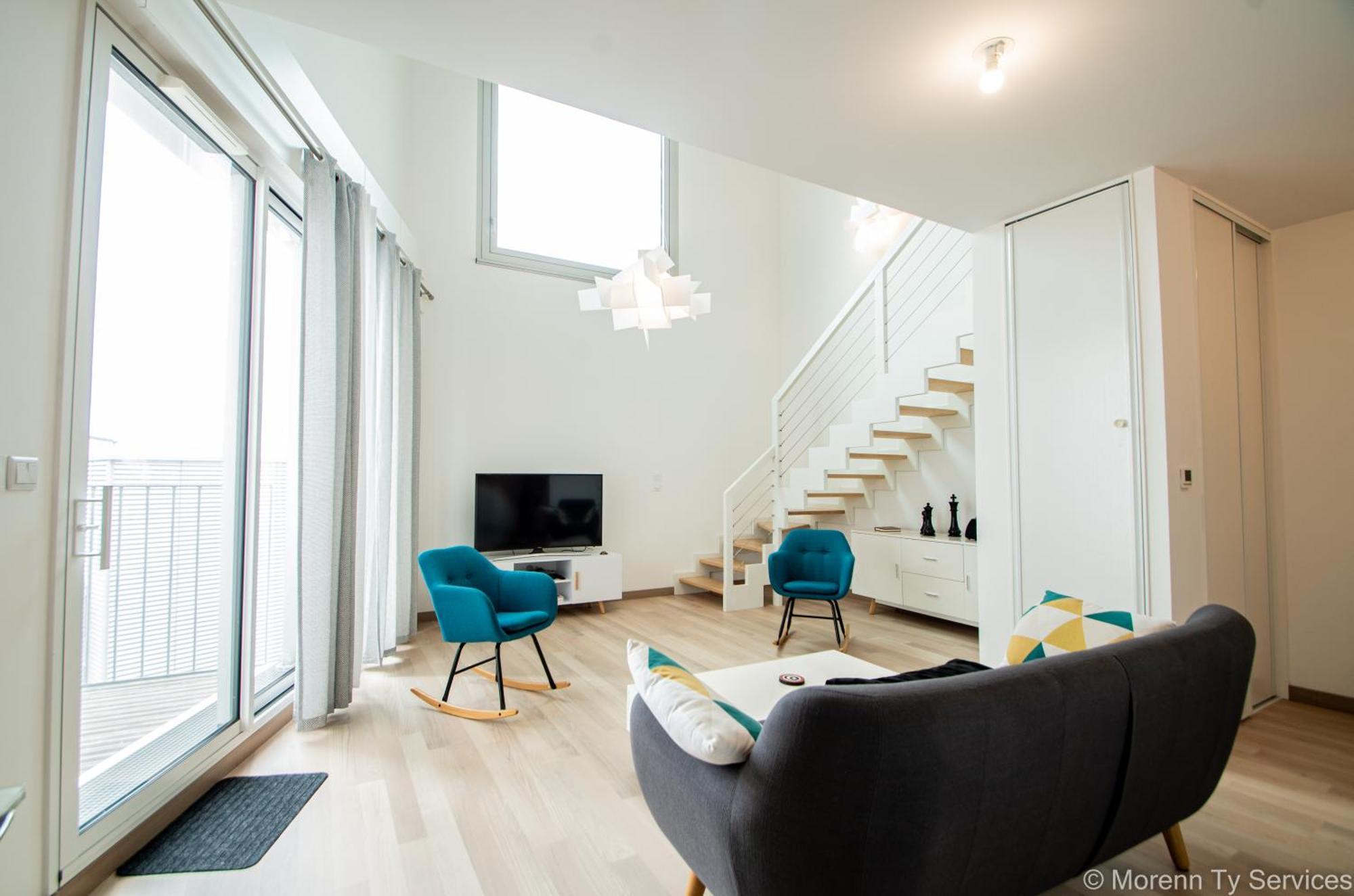 Triplex Terrasse Proche Metro - Ty Ar Mabilay Apartment Rennes Luaran gambar