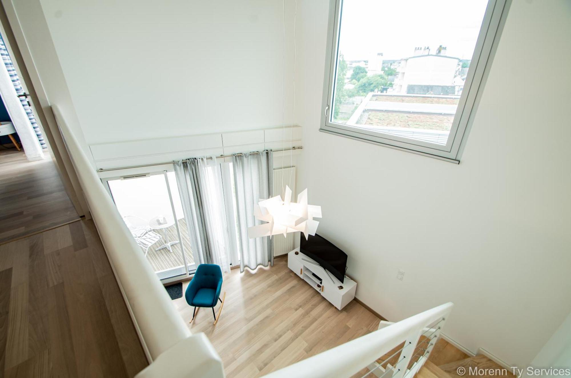 Triplex Terrasse Proche Metro - Ty Ar Mabilay Apartment Rennes Luaran gambar