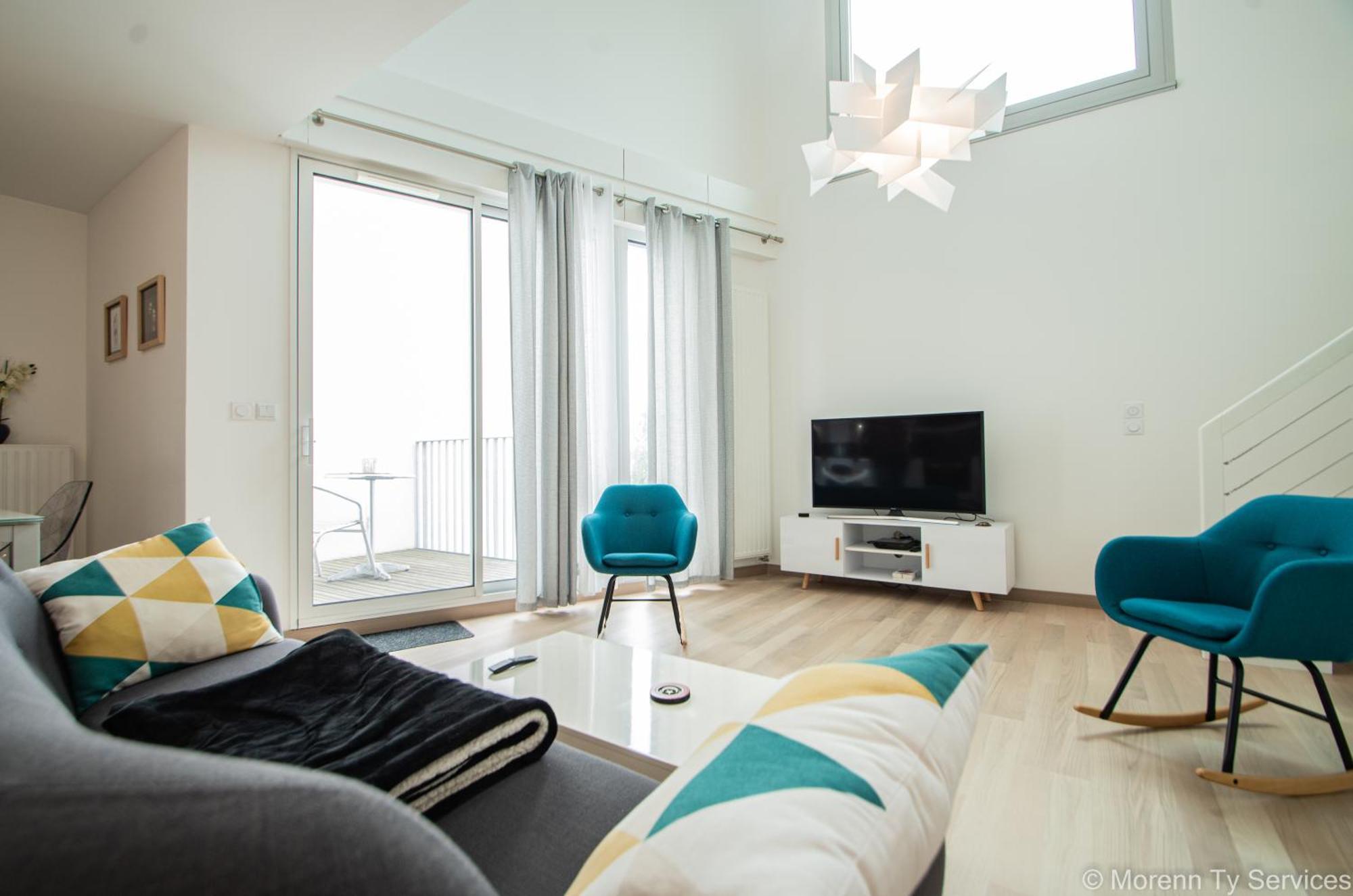 Triplex Terrasse Proche Metro - Ty Ar Mabilay Apartment Rennes Luaran gambar